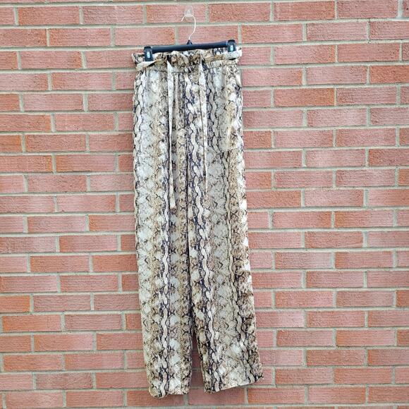 RONNY KOBO Rinnah Snakeskin Print Pants size Medium - Picture 3 of 10